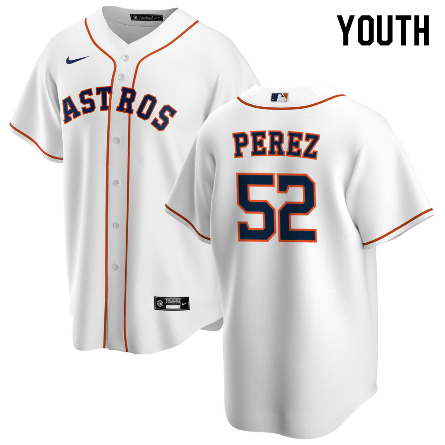 Nike Youth #52 Cionel Perez Houston Astros Baseball Jerseys Sale-White